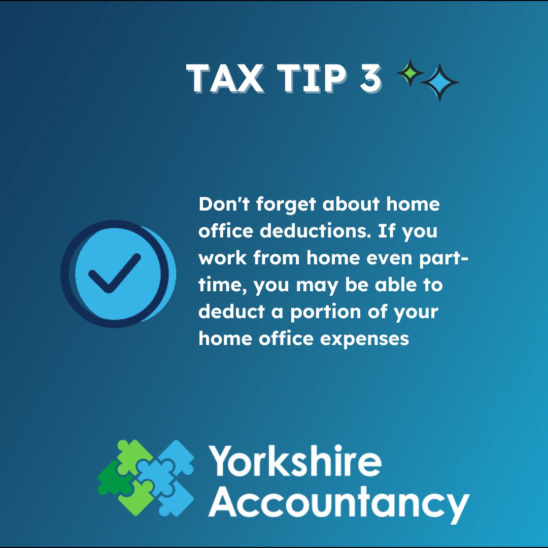 Tax Tip:  Organise your receipts now! They're key for claiming business expense deductions later. 
#taxtips #taxes #smallbusiness #taxprep #taxhelp #tuesdaythoughts #smallbusinesstuesday #yorkshireaccountacy