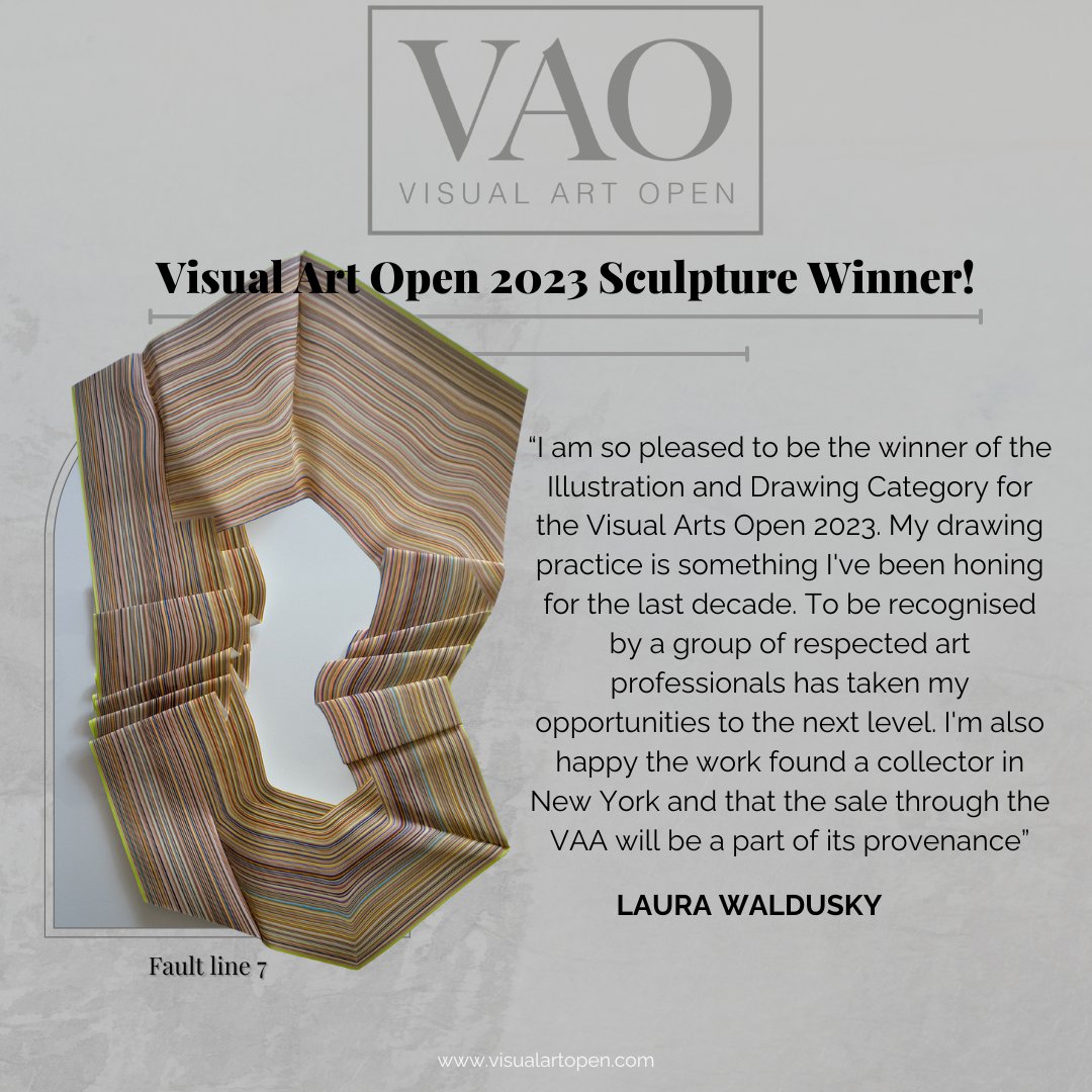 Do you want to finally be recognised for all the practice and hard work you have put in as an artist?
Maybe it is time to apply to #VAO24. Follow the path that many artist have taken before such as Laura Waldusky 
@laurawaldusky

#Visualartopen #artprize #artopportunities