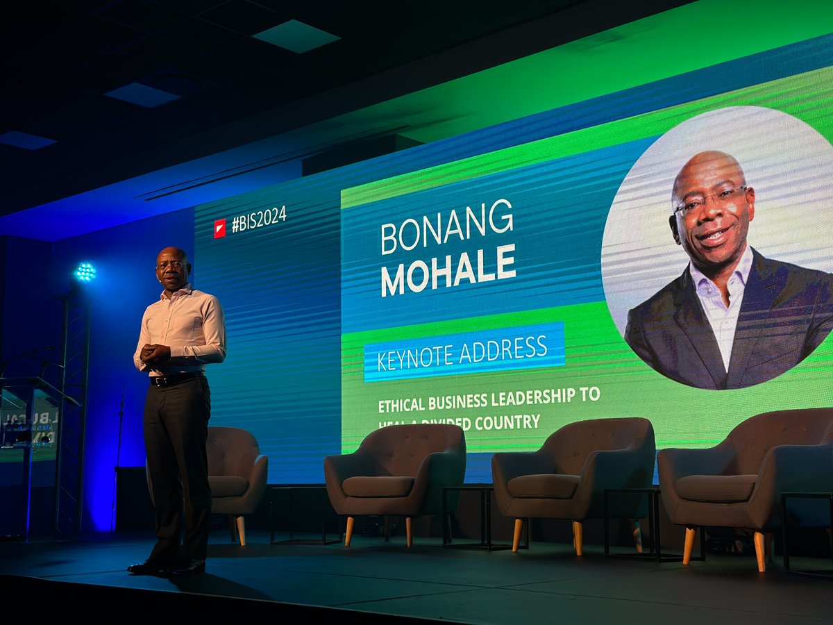 Good morning from the Focus Rooms in Sandton, Jhb! The Trialogue Business in Society Conference has kicked off. Bonang Mohale is delivering the opening keynote, speaking about the role businesses can play in bridging the developmental, economic, and social gaps in South Africa.