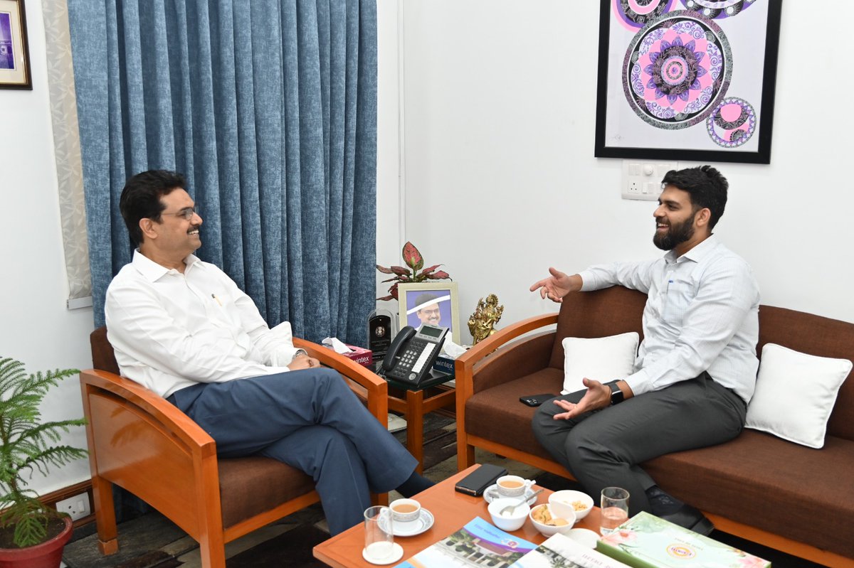 Had a fruitful meeting yesterday with Dr. Yogesh Singh, VC Delhi University to discuss the outstanding issues. Had been his student from early days. Delightful