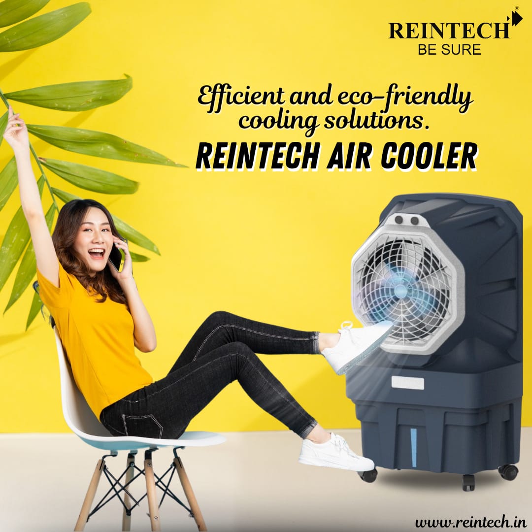 Reintech air coolers are efficient and eco-friendly cooling solutions. 
#Reintech #aircooler #reintechaircoolers #manufacturer #Expert #cooling #coolair #Cooler #coolermanufacturer #GPT4o #Varanasi
