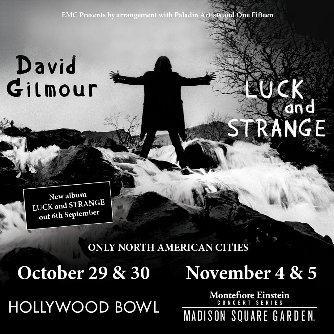 LA and NYC shows announced for October and November - sign up for first access to tickets at davidgilmour.com/uspresale, before 1pm PT / 4pm ET today. General sale, Friday 17 May