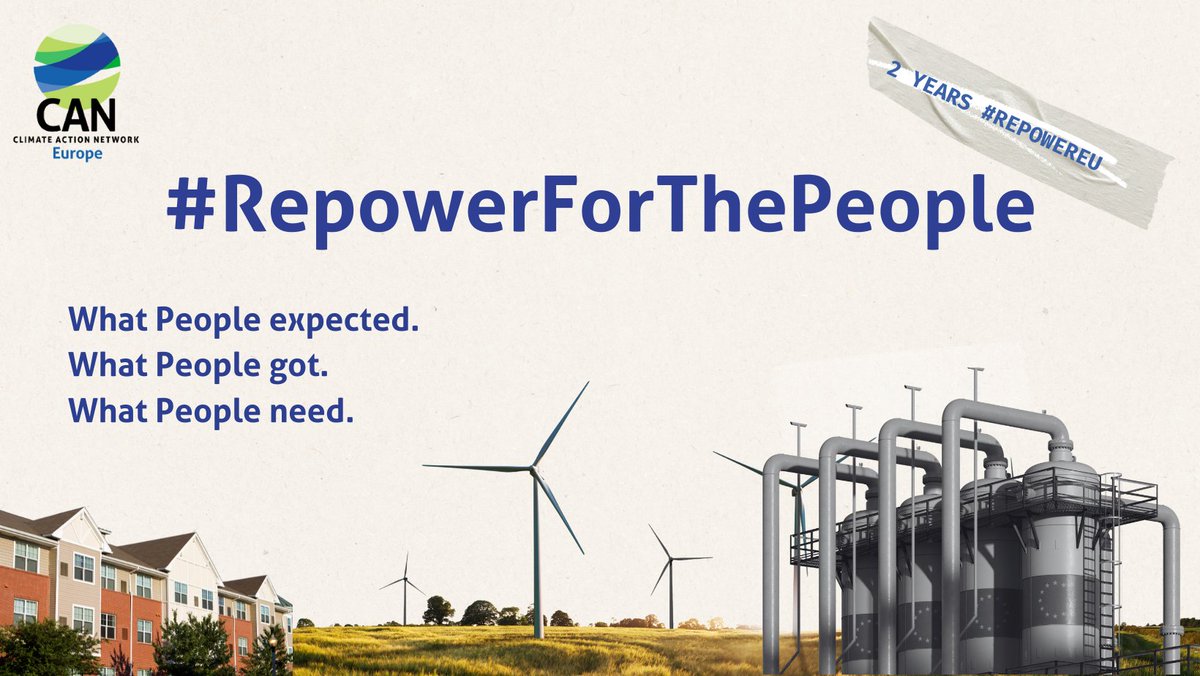 Two years on, we ask the question, did the REPowerEU plan #RepowerForThePeople ? Our new timeline looks back on the outcomes from the revision of the major EU energy files & what people expected, what they got & what they need Check out our timeline👇 caneurope.org/timeline-europ…