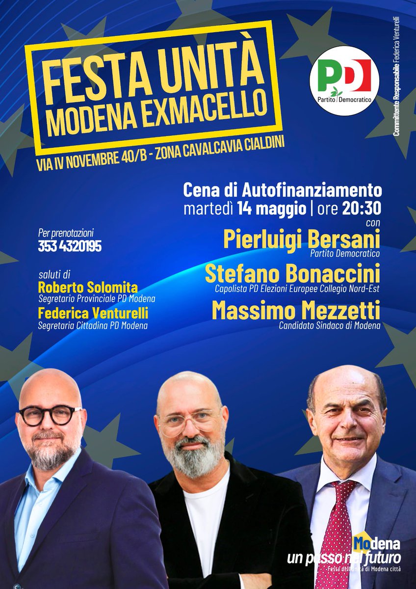 Oggi a Mirandola, Nonantola e Modena, qui i dettagli👇🏻