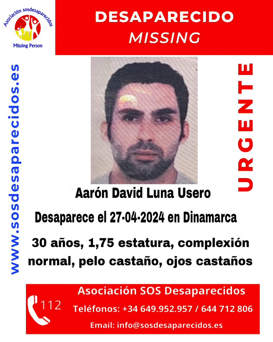 🆘 DESAPARECIDO Alerta internacional 🇩🇰 #sosdesaparecidos #Desaparecido #Missing #Dinamarca Fuente: sosdesaparecidos Síguenos @sosdesaparecido