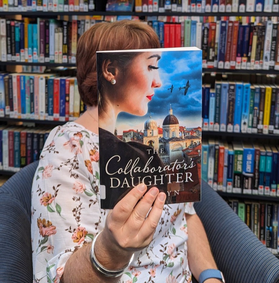 My @RNAtweets #TuesNews is that the #paperback version of The Collaborator's Daughter will be published in Australia in July. The library version is already out there and some fun's being had with the cover!