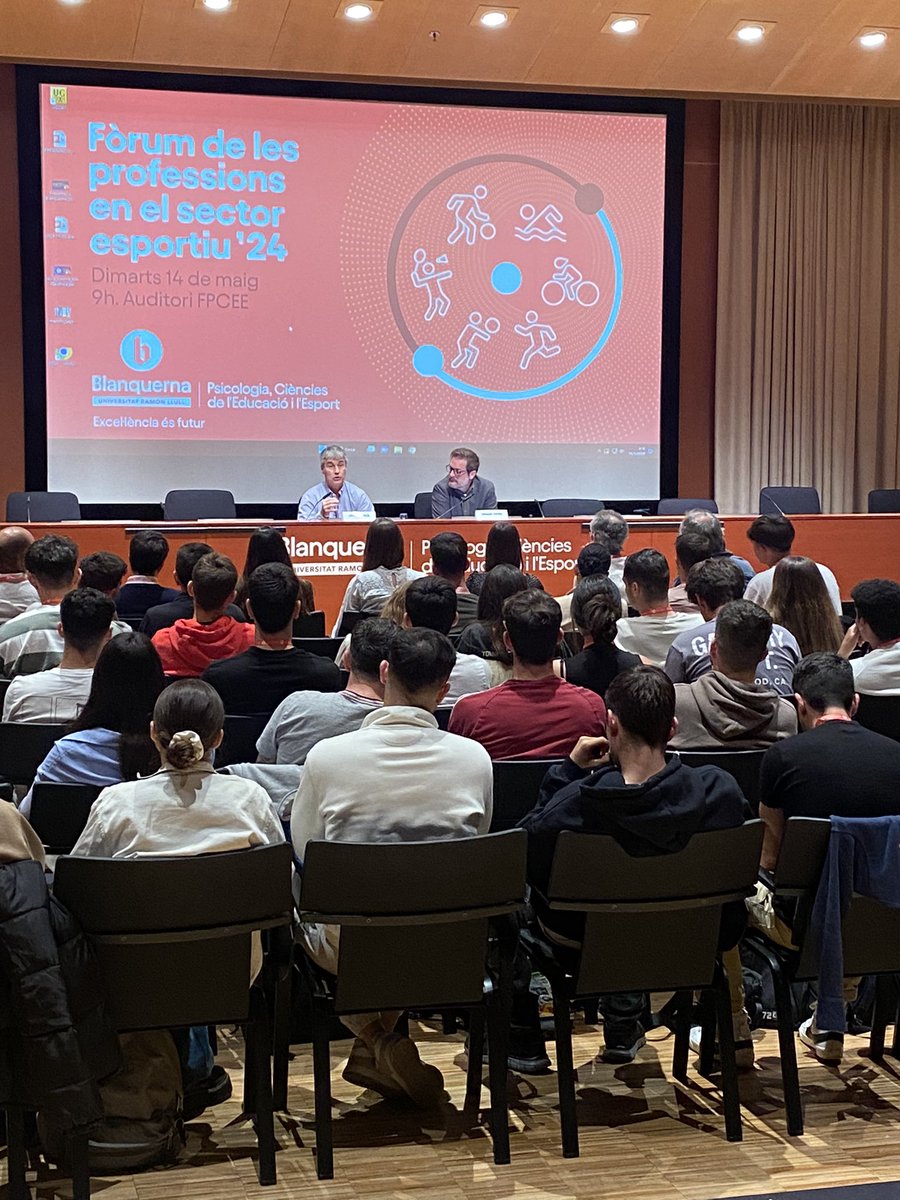 Un any més comença el Fòrum de les Professiona de l’Esport de <a href="/BlanquernaCAFE/">Blanquerna CAFE</a> <a href="/BlanquernaFPCEE/">Blanquerna FPCEE</a> Sort estidiants!