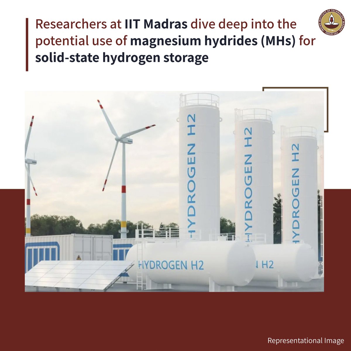 #Techtuesday Researchers at @iitmadras dive deep into the world of finer hydrogen #storage with groundbreaking #research on the exciting potential of magnesium hydrides (MHs) for solid-state hydrogen storage.

Read the full article here: tech-talk.iitm.ac.in/finer-hydrogen…

#CleanEnergy