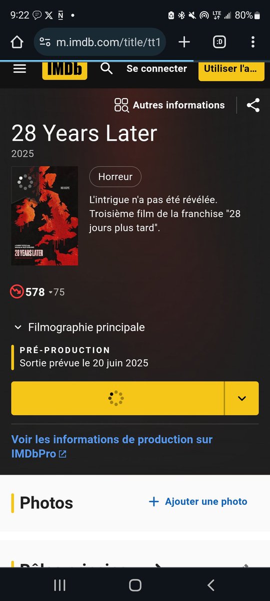 YOOOOOO 28 YEARS LATER OUT IN JUNE 2025 !!

Gotta see soon if this movie would be good as 28 days later and 28 weeks later