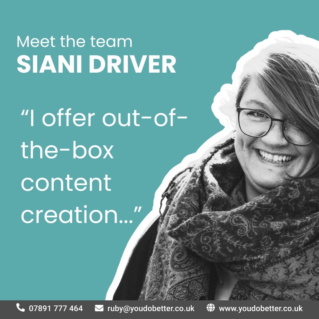 Meet the team 💙 Siani is an award-winning freelance digital marketer and we love working with her! Find out more about Siani and the rest of You Do Better here: youdobetter.co.uk/meet-the-team #PayAsYouGo #PR #worcestershire #OutsourcedMarketing