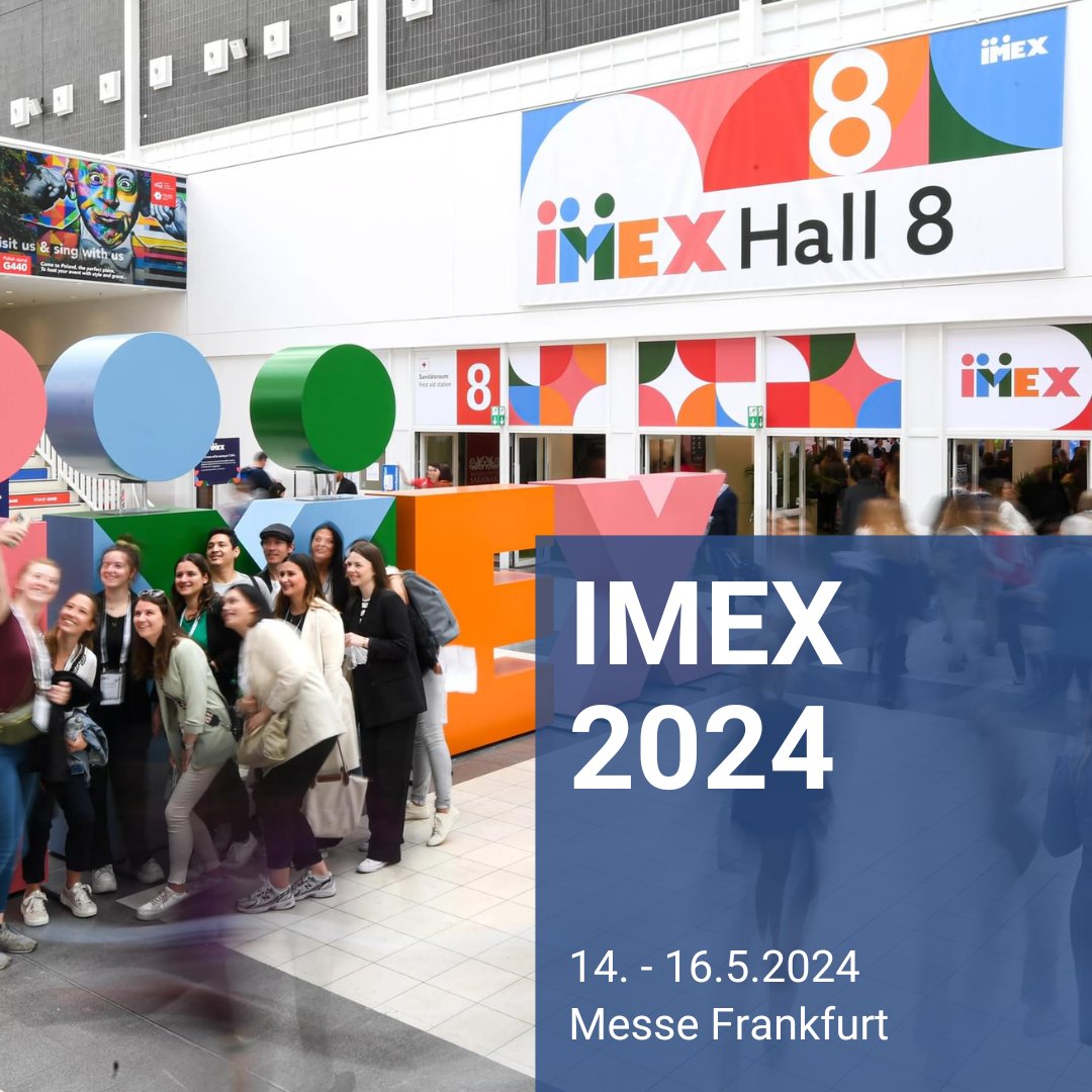 #IMEX 2024 starts today. 🎉

It’s the event for the event professionals. Hosted at our #messefrankfurt venue, it is the place to meet thousands of #eventprofs from around the world.

You can register for free here: 
 imex-frankfurt.com/register