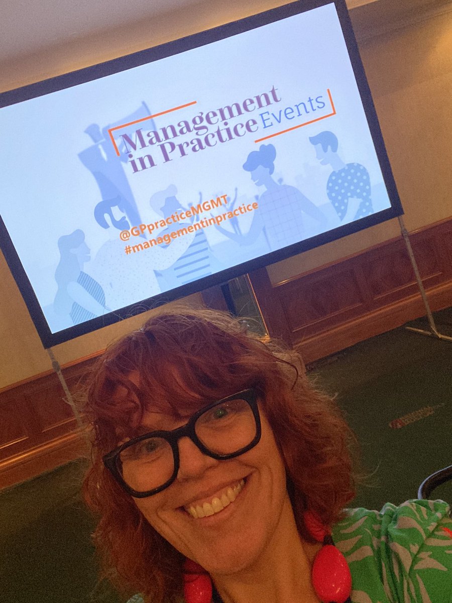 @KayFKeane is at @GPpracticeMGMT #managementinpractice today. There is a packed agenda with a keynote from @al2getherbetter and 3 full streams chaired by Kay, @DeanEggitt and Lorna Laflin from @rcgp We’ve also got regional reps and National leads here so please come and say 🙋‍♂️