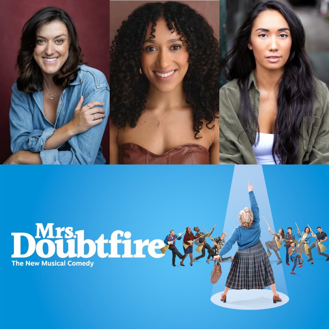 Sending the best of luck to Bird graduates @AlexBowen92 and @DraperAutumn who join fellow graduate @NicoleMCarlisle in the West End production of @DoubtfireUK today! ✨️ Alex is Swing, Autumn is Ensemble and Nicole is Janet Lundy 👏 #proud #graduatesucces