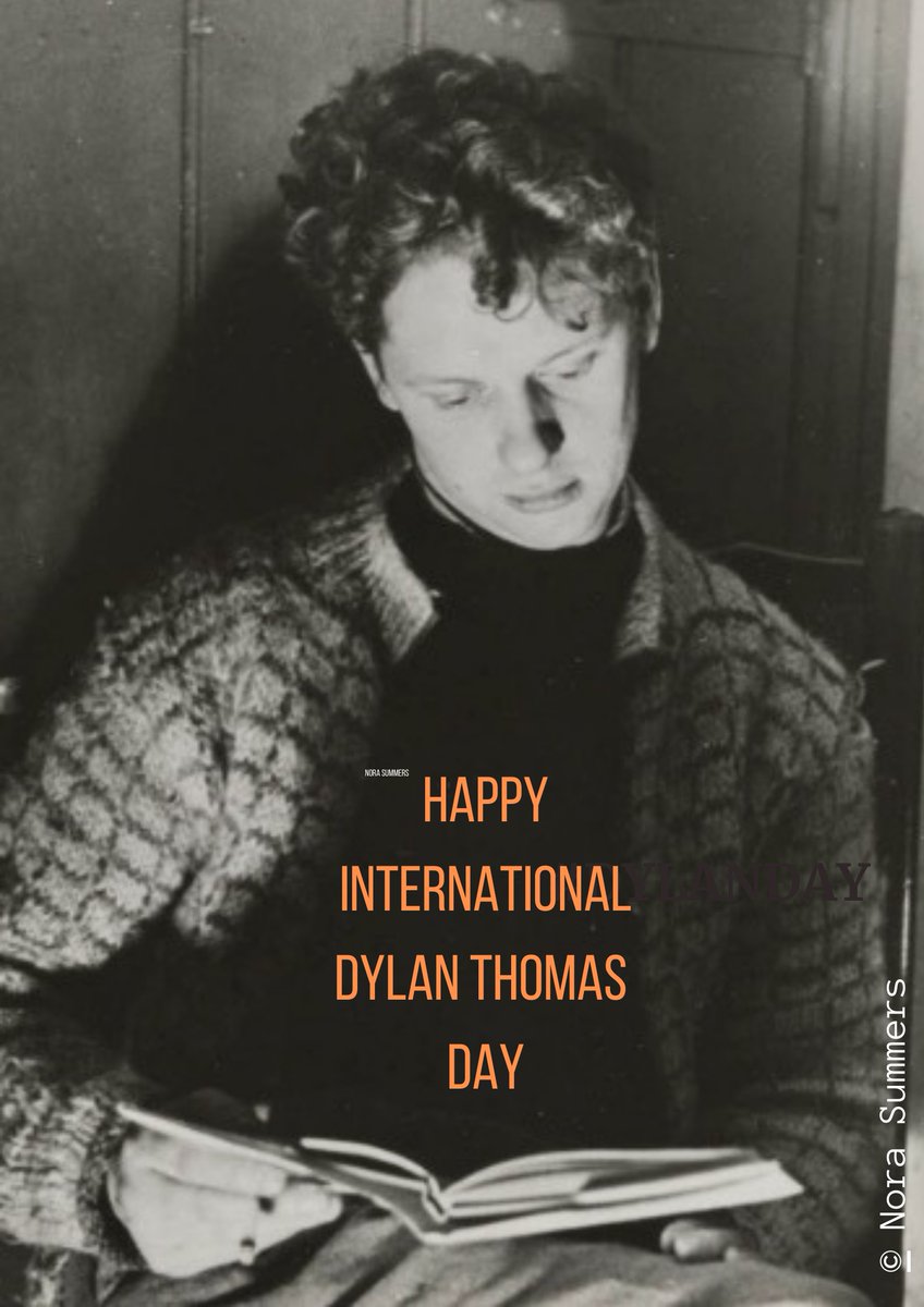 Happy International Dylan Thomas Day! #DylanDay #DylanThomas Photo by Nora Summers