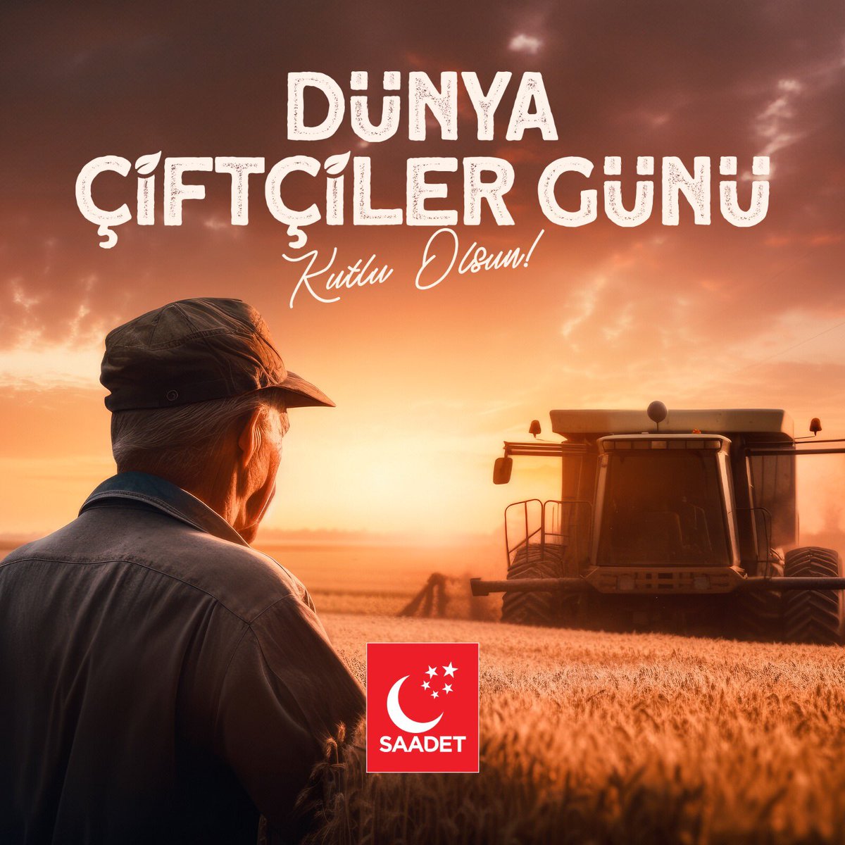 Üretimlerinin bol, kazançlarının bereketli olması dileğiyle; tüm çiftçilerimizin Dünya Çiftçiler Günü kutlu olsun.