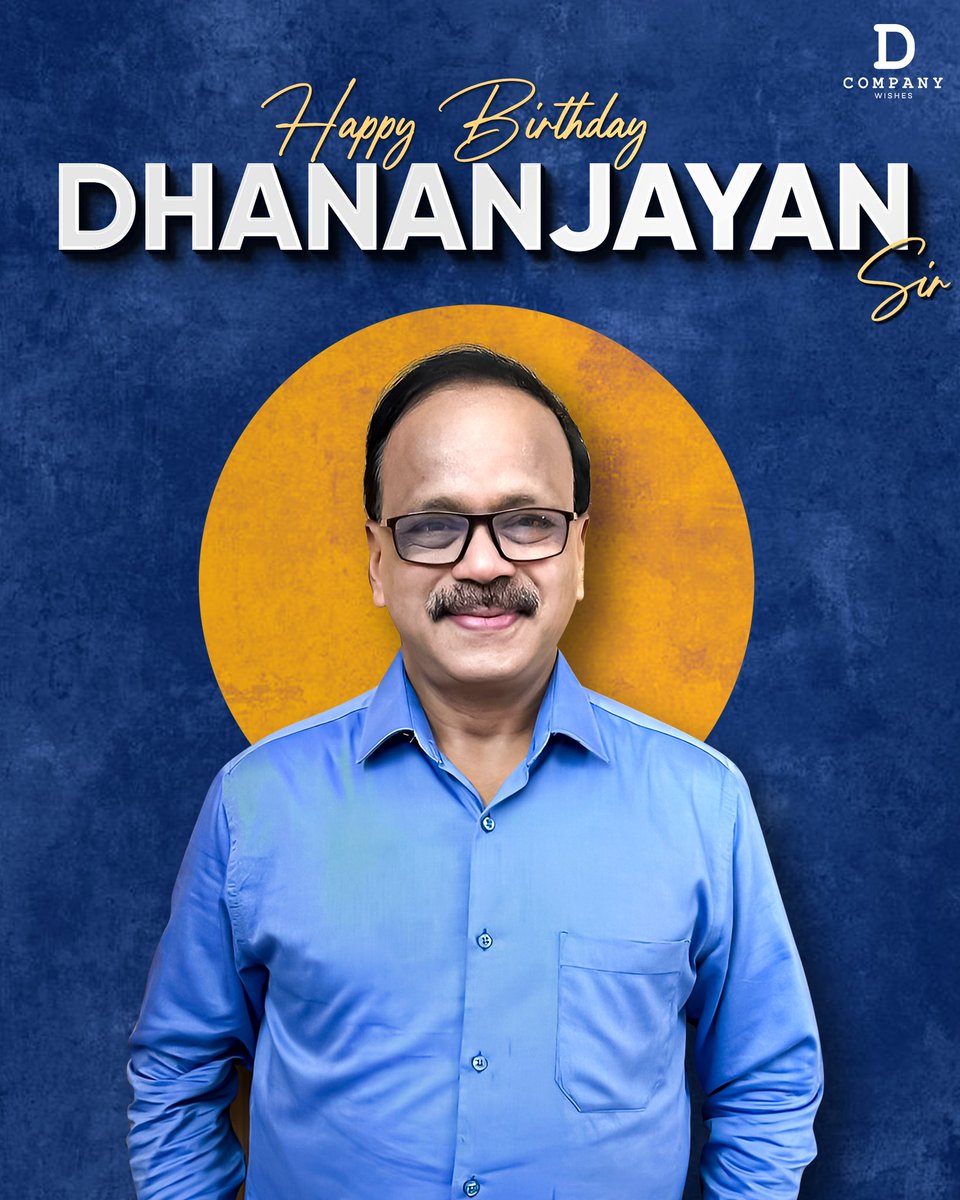 Happy Birthday, Dhananjayan Sir🎉 Your passion and brilliance inspire us all. Enjoy your day! #dcompany #riseandshine #birthday #tamil #movie #tamilmovies