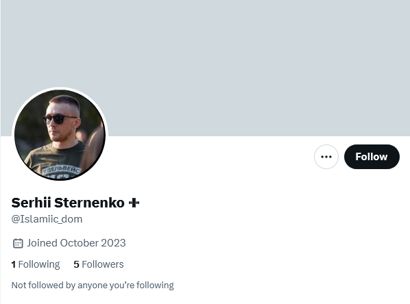 Fake account #fellas👇 impersonating @sternenko and trying to skim donations 👇 @ Islamiic_dom