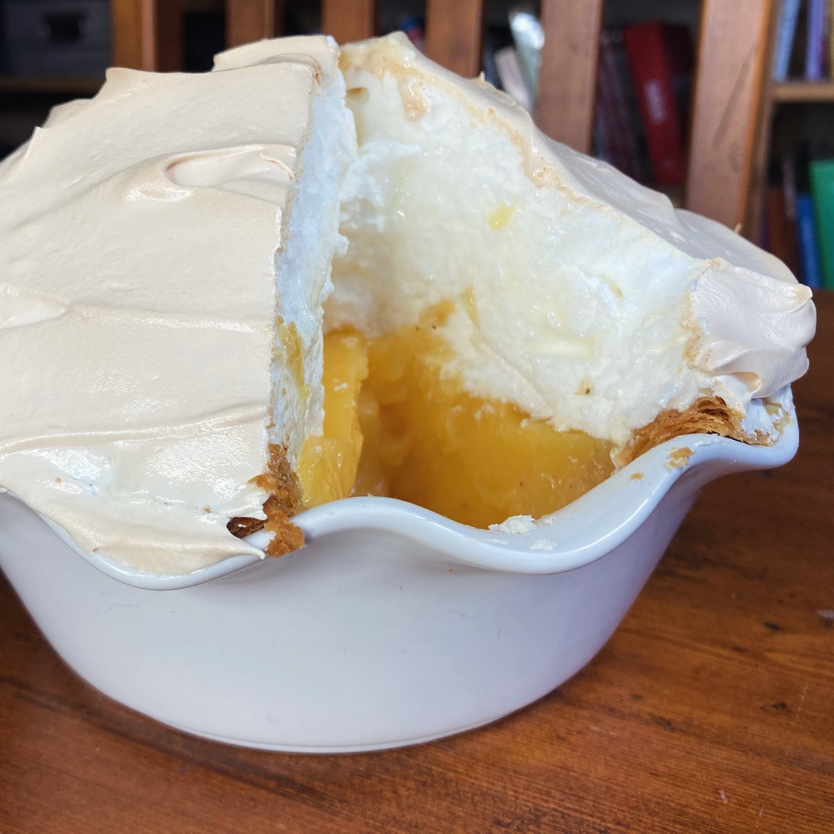 Fluffy ☁️ Lemon Meringue Pie with Lemon Myrtle Crust #baking #pie #foodporn #food