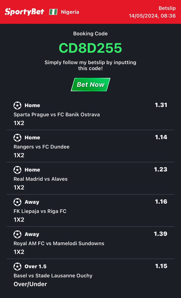 Must Win 3+Odds Sportybet Code: CD8D255 Visit Betwizad.com for More Prediction & Tips