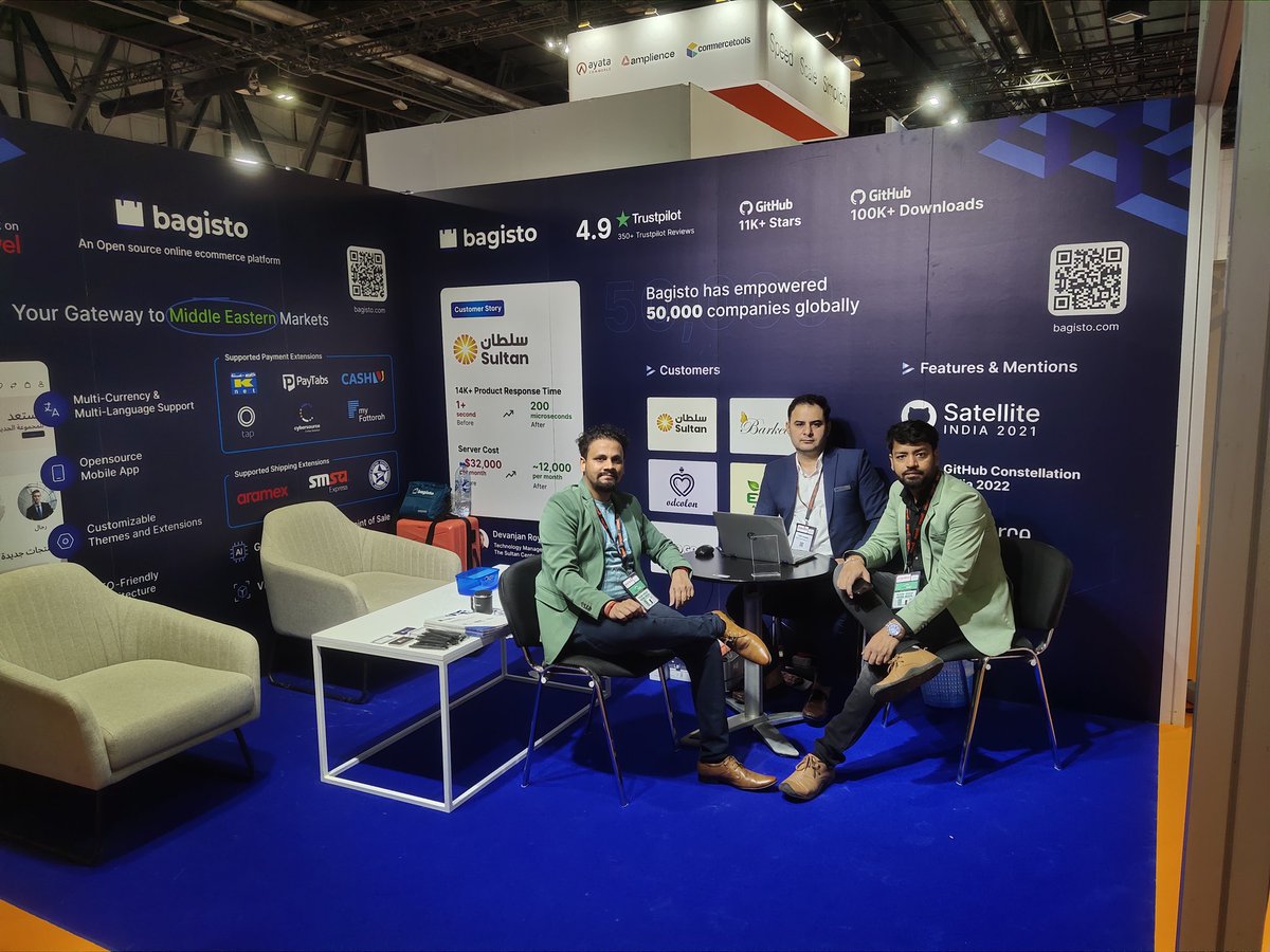 Just a few minutes to go for gate to open and we are ready to serve you. Meet us at booth H2-F40 and get free hardcopy of your photo #SeamlessDXB #opensource #ecommerce #exhibition
