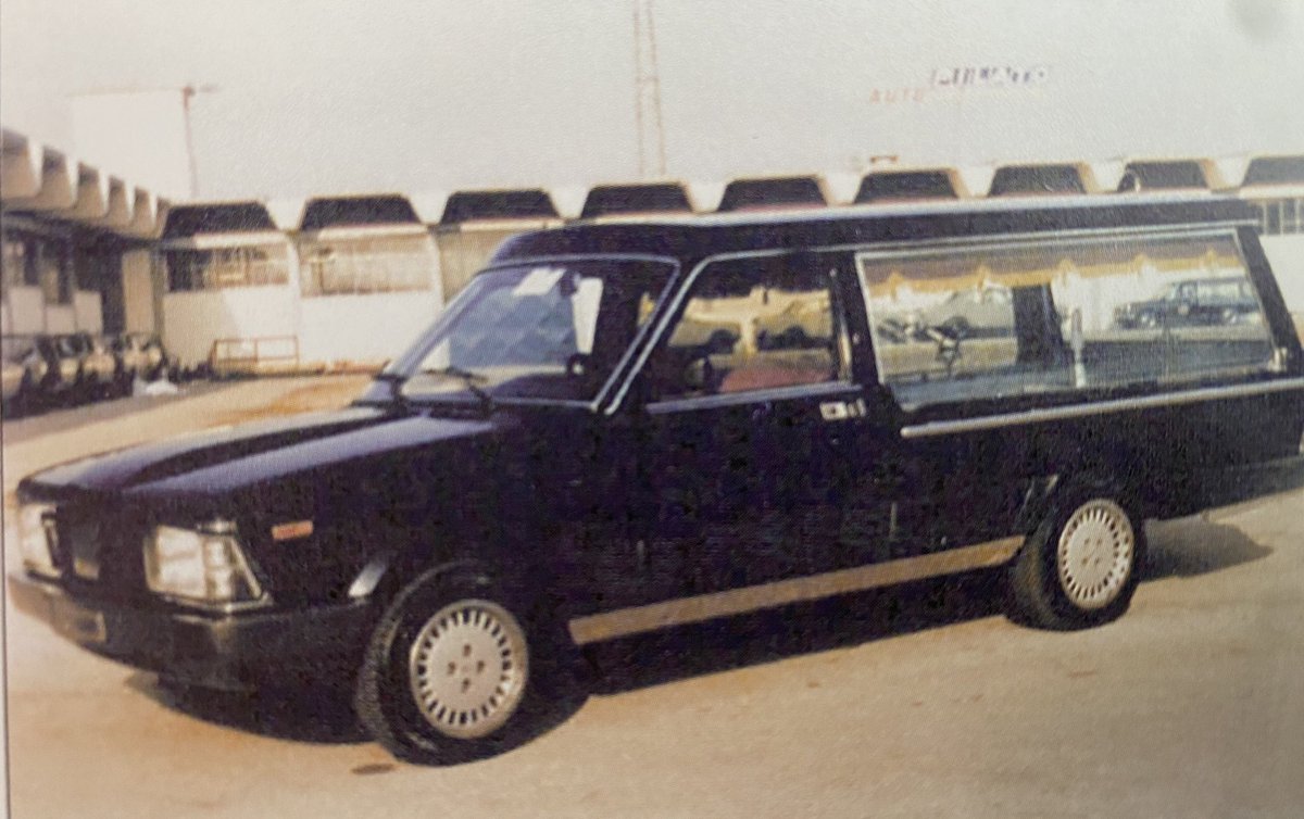 Fabulous Fiat hearses of the 1970s, courtesy of Alessandro Sannia and his excellent new book on coachbuilt Fiats of the 70s #fiat130 #fiat131 #fiatargenta #hearse