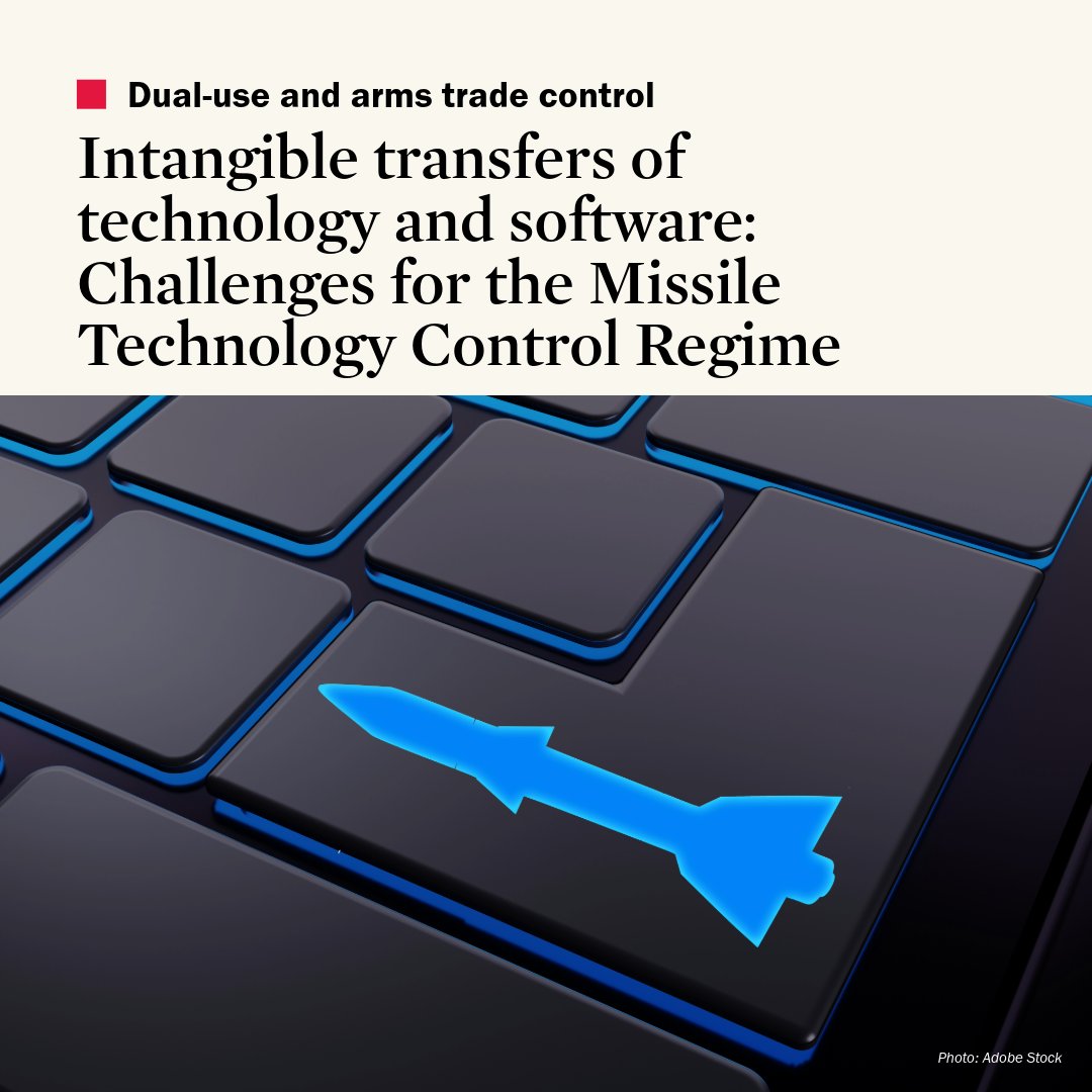 Controlling intangible transfers of technology (#ITT) and software—including in the context of the #MTCR—is a known challenge, but the growth of the #NewSpace industry and advances in emerging technologies make it a particularly timely topic. Read more ➡️ doi.org/10.55163/HLWP1…