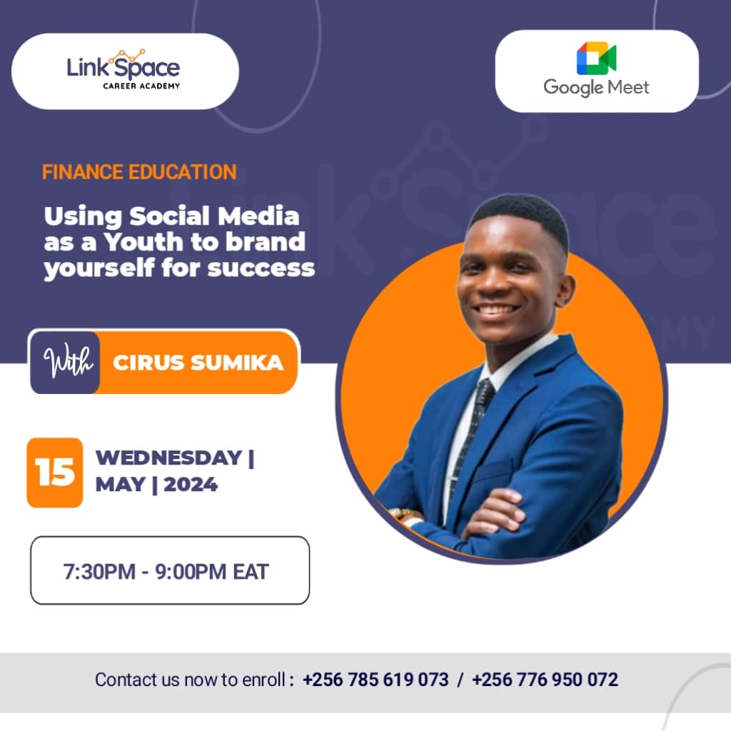 💫 Are you a young Visionary? 🌍📢 🚀 Catch up with @MrSumic on @LinkSpaceCA and discover how a youth can create a powerful online presence. 🌹 Evaluate your personal brand and stand out in this Digital era. Register with us today and be part of us. #LinkSpaceCareerAcademy