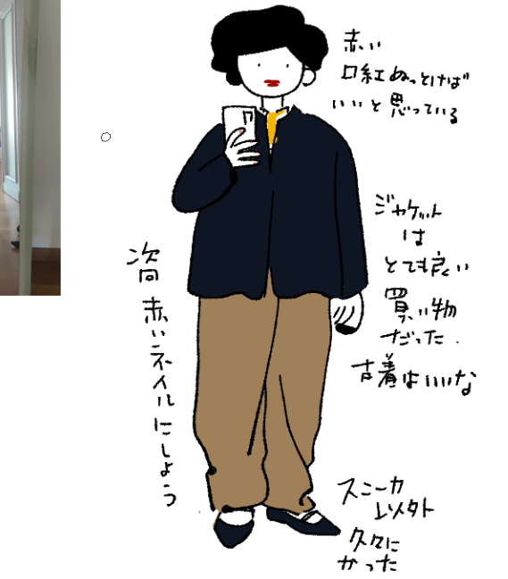 外出した 