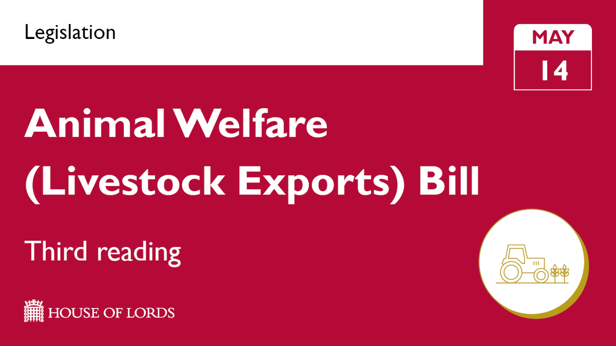 From 3.55pm in the #HouseOfLords, members complete final checks of the #AnimalWelfareBill.

➡️ Learn more and watch online from at the link in our bio