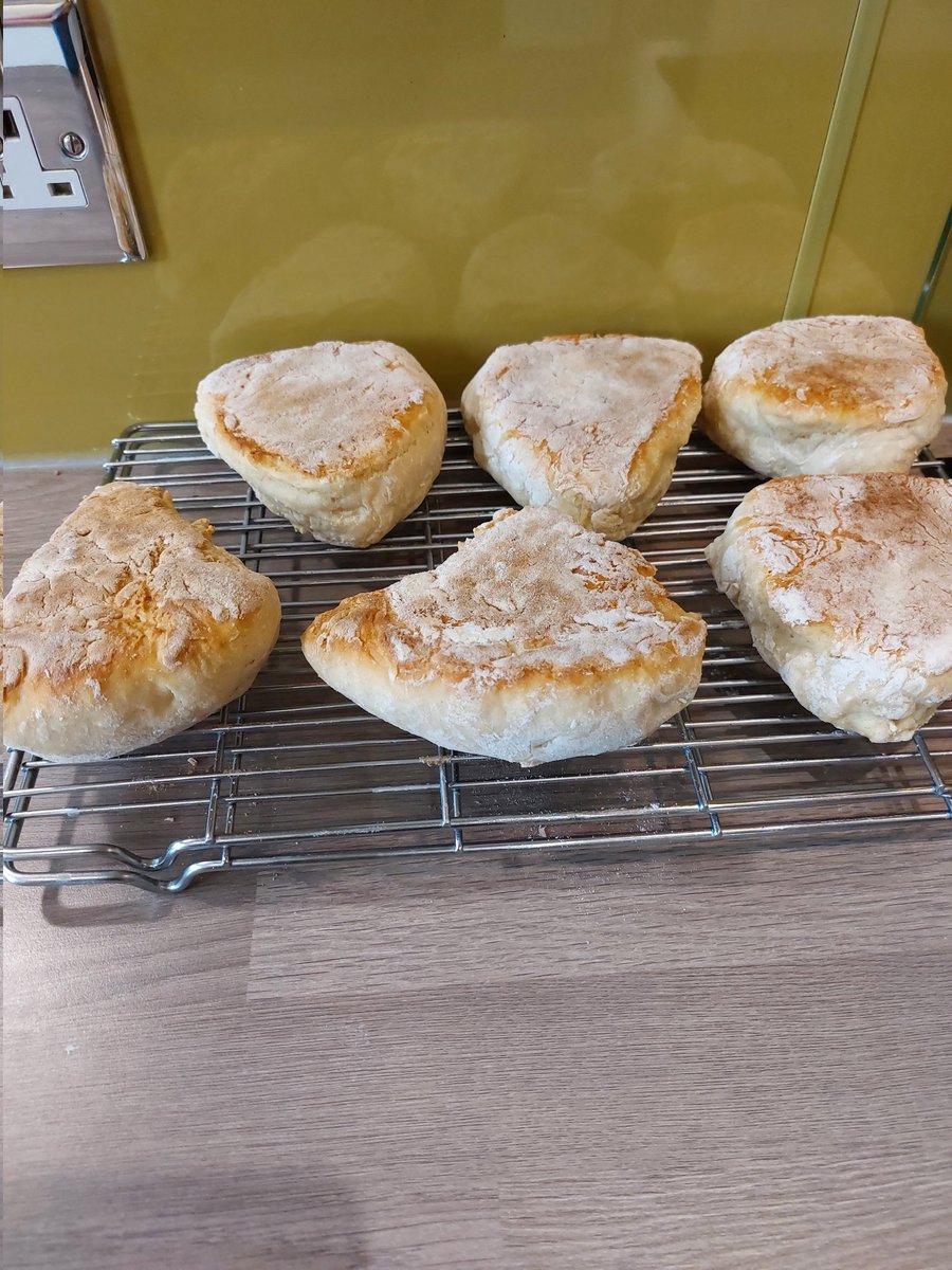 A batch of Scottish extremist girdle scones, or just scones if you are not extremist or Scottish