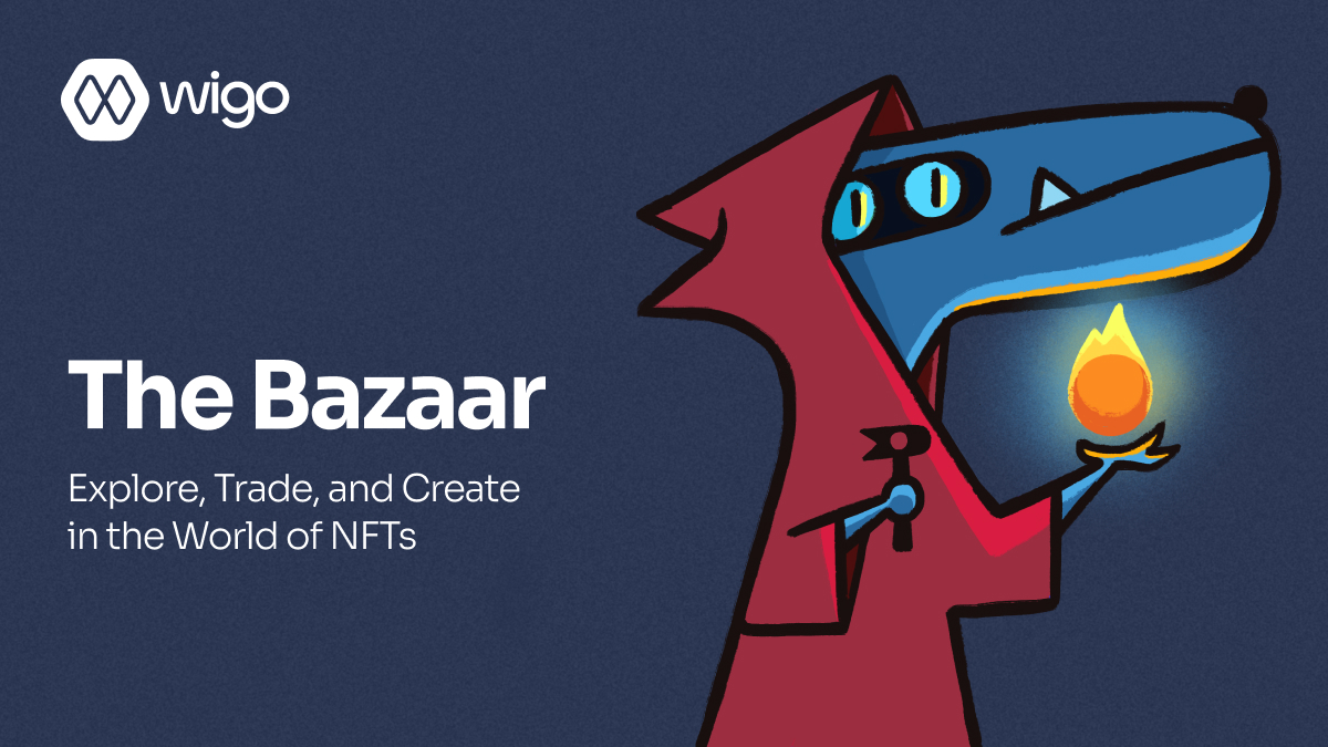 🛍 Unleash Your Trading Prowess at Bazaar! 🛍 The ultimate NFT marketplace in the #WigoGalaxy, BAZAAR lets you buy, sell, or trade a wide array of digital assets - from adorable Wiggies to essential Cards, Keys, and Candies! Explore the world of #NFTs! 🔗 —