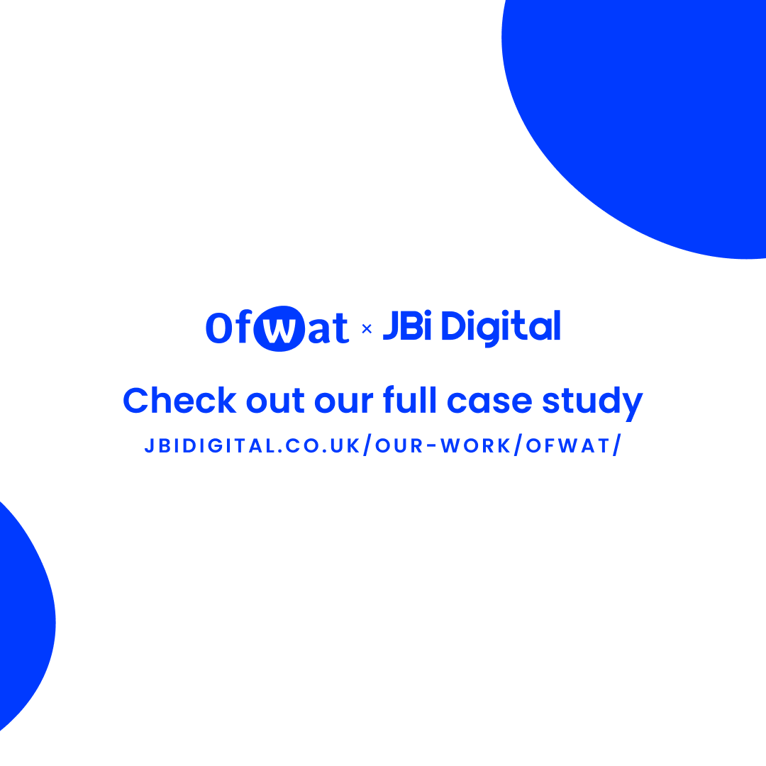 JBi_Digital's tweet photo. @JBi_Digital are proud to have been working with @Ofwat since 2019.

Read more in our case study below to learn more about our partnership with @Ofwat! 👇

https://t.co/jAEL1Qxg1B

#Accessibility #DigitalRoadmap #DigitalTransformation  #JBiDigital https://t.co/BOOHZVgNPY