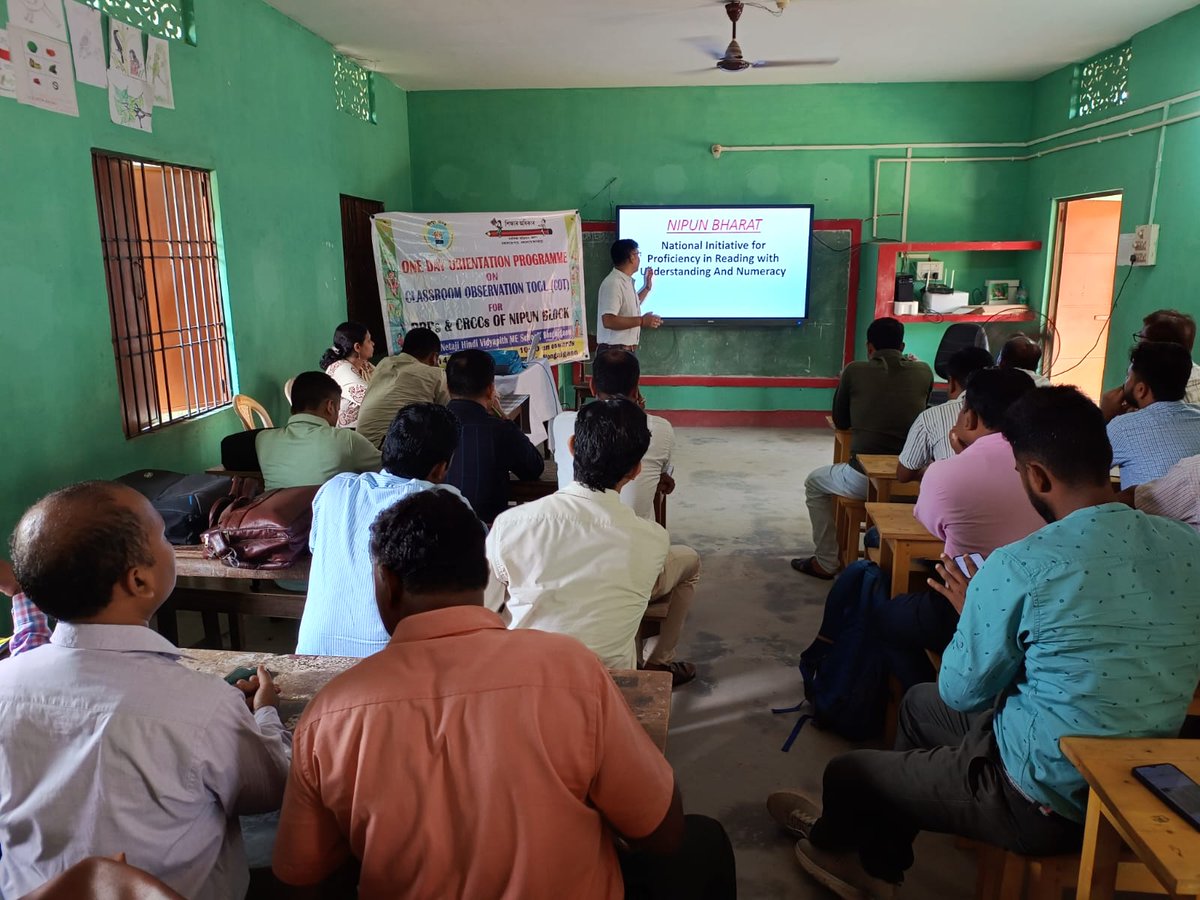 Orientation of CRCCs and BRPs is conducted in the Nipun blocks in the districts for implementing Classroom Observation tool to support teachers in improving student's learning outcomes, in alignment with the goals of NIPUN AXOM. #FLN #EducationForAll #assamschools