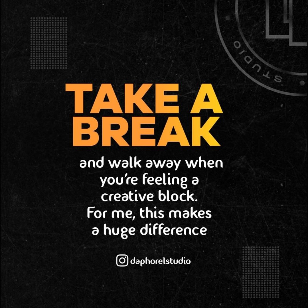 Don't be afraid to step away completely. Open briefs can be the worst for causing creative block.

Try to distance yourself from the project; take a break and come back to it with a clear head.

#designquotes #designer