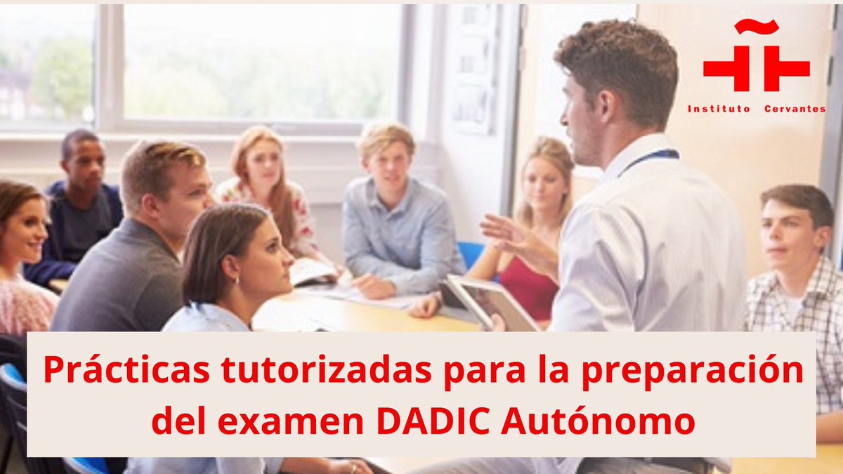 📢#ProfesELE, ¡Familiarízate con el examen DADIC! 🧑‍🏫Desarrolla las competencias clave, observa prácticas docentes y prepara tu entrevista.👥📢¡Inscríbete ahora!📝@martahiguerasg @dridi_ramos 🌎Semipresencial (Alcalá de Henares) 🗓️16/09/2024 - 11/10/2024 👉gestionportales.cervantes.es/formacen/Ficha…