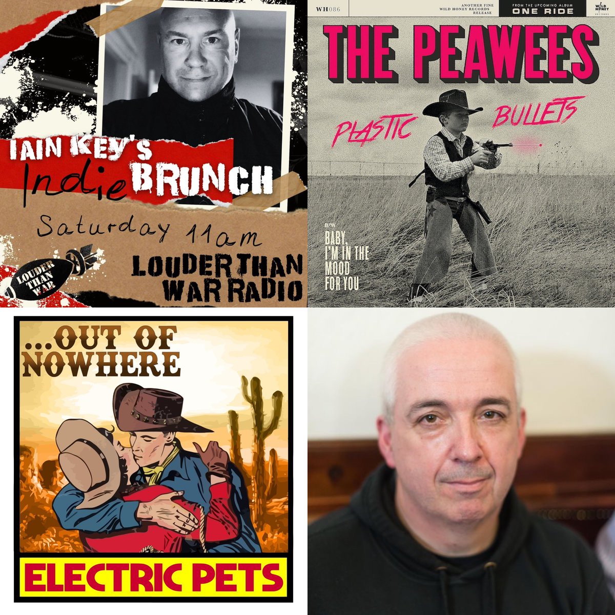 As well as @BPete1970 picking some great tunes for my Indie Brunch this weekend on @louderthanwar I'll be playing new/recent singles from @PetsElectric @crumbsband @7ebra_ #thewendydarlings and #thepeawees