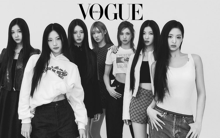 #AHYEON alongside #BABYMONSTER for Vogue Korea 🦋😈