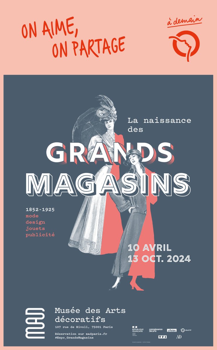 [#MardiConseil] Jusqu'au 13 octobre 2024, profitez de la nouvelle exposition du musée des Arts Décoratifs @madparisfr, consacrée à la naissance des grands magasins parisiens ! #RATP
Plus d'infos sur cet événement #RATPpartenaire 👉 ratp.fr/decouvrir/sort…