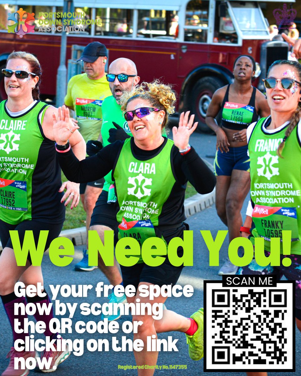 GSR Places running low! To guarantee your place on our team please sign up today. With spaces available in the 10 miles, 5km, Junior and Mini runs just follow the link forms.gle/YDX2bPFBprWSbx… or scan the QR code. #GreenArmy @alice0sborne @MichelleS2104 @iamdumps @girliesaints