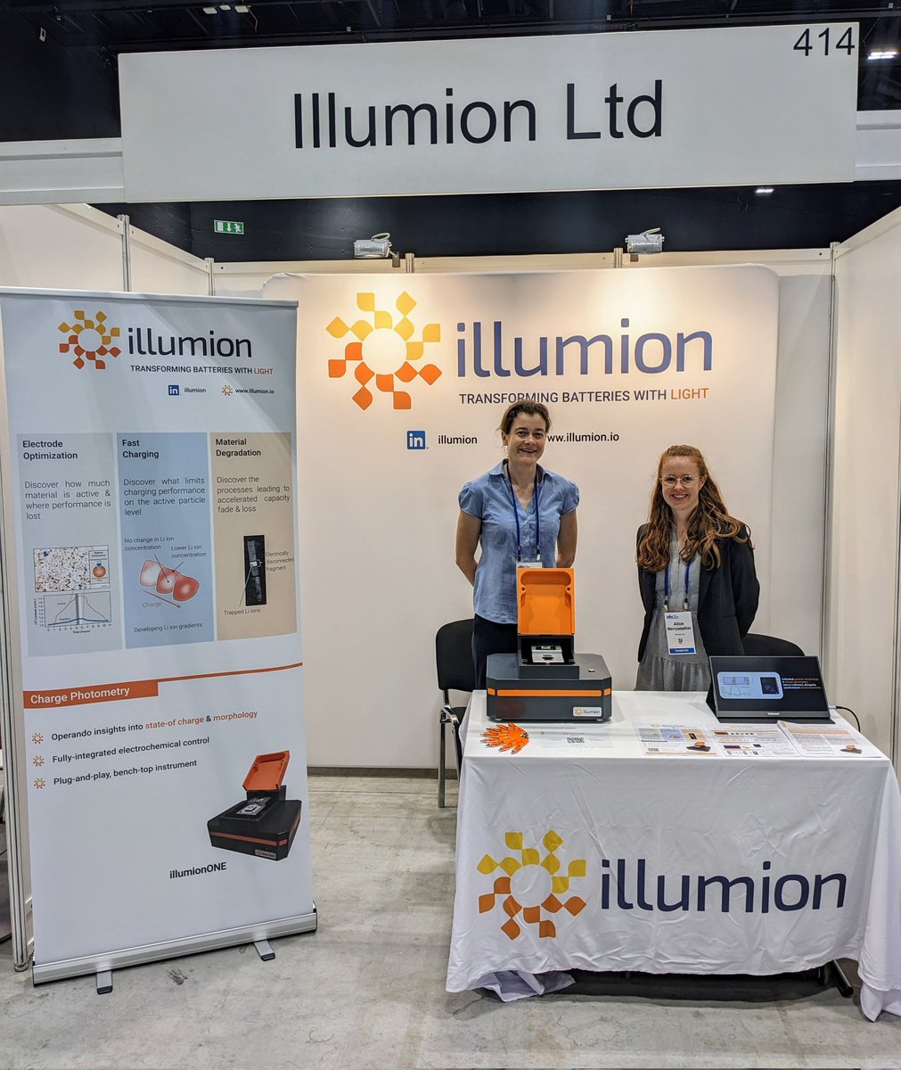 Excited to be spreading the word about #illumion at #AABCEurope in Strasbourg! If you're here, come and say hello at Booth 414, and find out some more about charge photometry! 🔋🔬 #battchat #batteryresearch