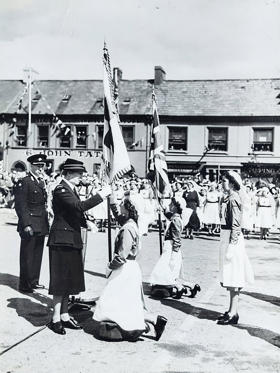 Here are some of those photographs from the Colour Dedication on 22 June 1952 in Ards, including, I believe, HRH Princess Royal, Princess Mary (IMG 3). Still very keen on any identification in any images.