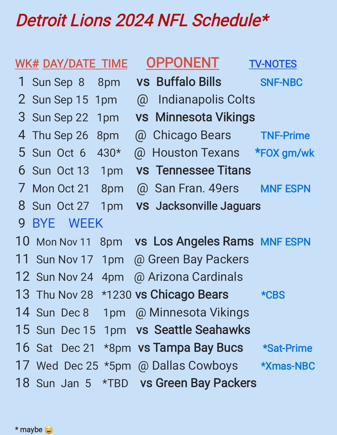 diabetic-rockstar-on-x-ladies-and-gentlemen-fear-not-i-have-your-2024-detroit-lions-nfl-schedule-onepride-nfl-nflschedulerelease-https-t-co-ezmoxvcvtm-x