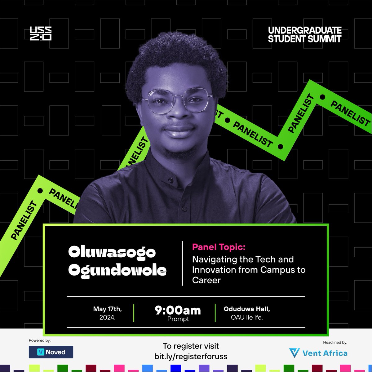 USS_AFRICA's tweet photo. Meet Oluwasogo Ogundowole one of the panelists at the Undergraduate Student Summit 2.0 who is a Senior Data Engineer at Plura. He will be joining the conversation on: Navigating the tech and innovation from campus to career.

Register at: https://t.co/cUSlaVKdUs https://t.co/bSCFp0NPnU