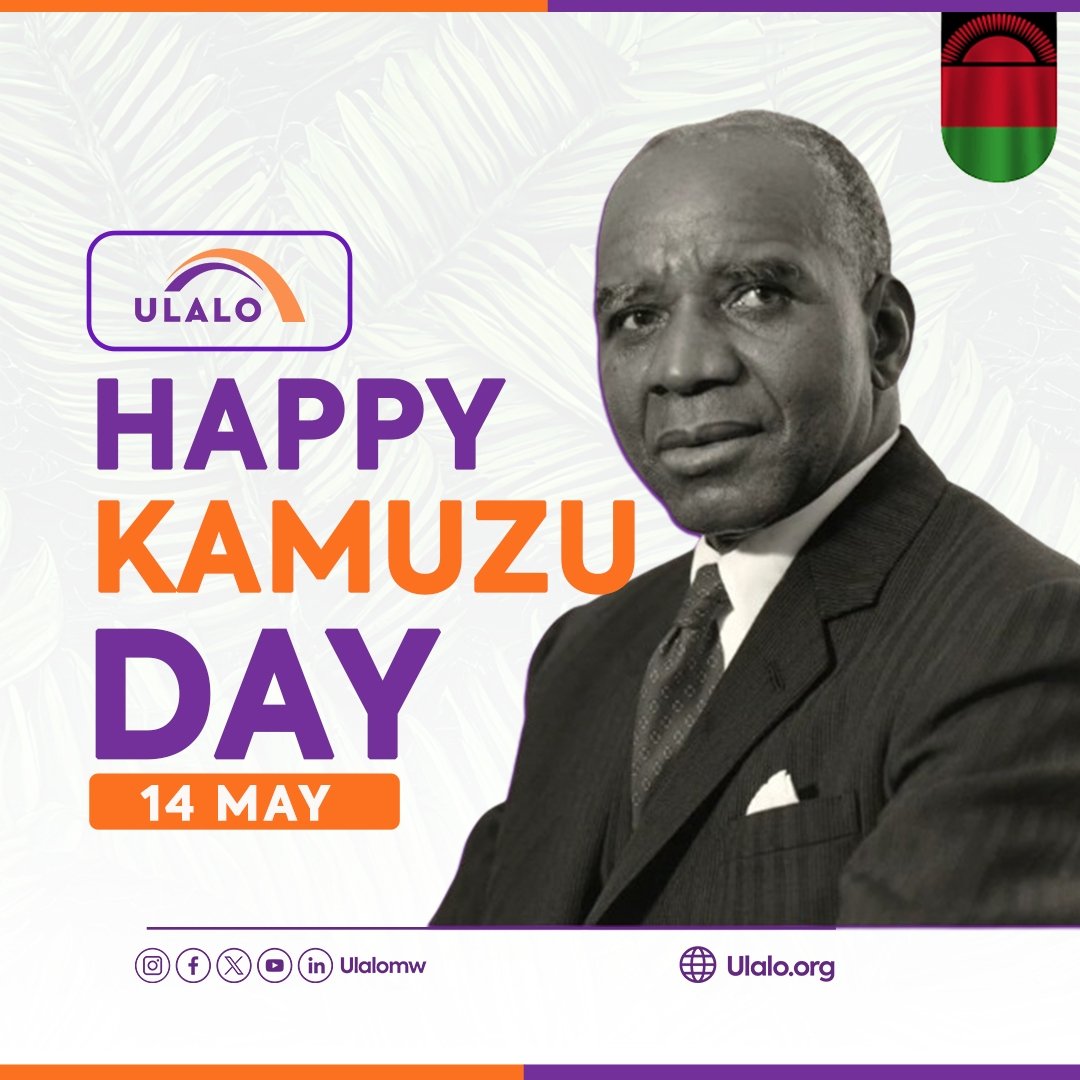 Today, on Kamuzu Day, we pay tribute to the remarkable legacy of Ngwazi Dr. Hastings Kamuzu Banda, the Father and Founder of our nation. 

We Join the country in honoring his vision, leadership, and enduring impact on Malawi's history. 

🇲🇼✨ #KamuzuDay #Ulalo