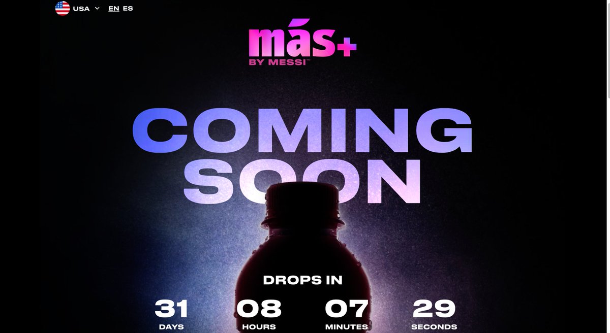 ✅ | Lionel Messi's own hydration drink brand will be known as ''Mas+ By Messi''