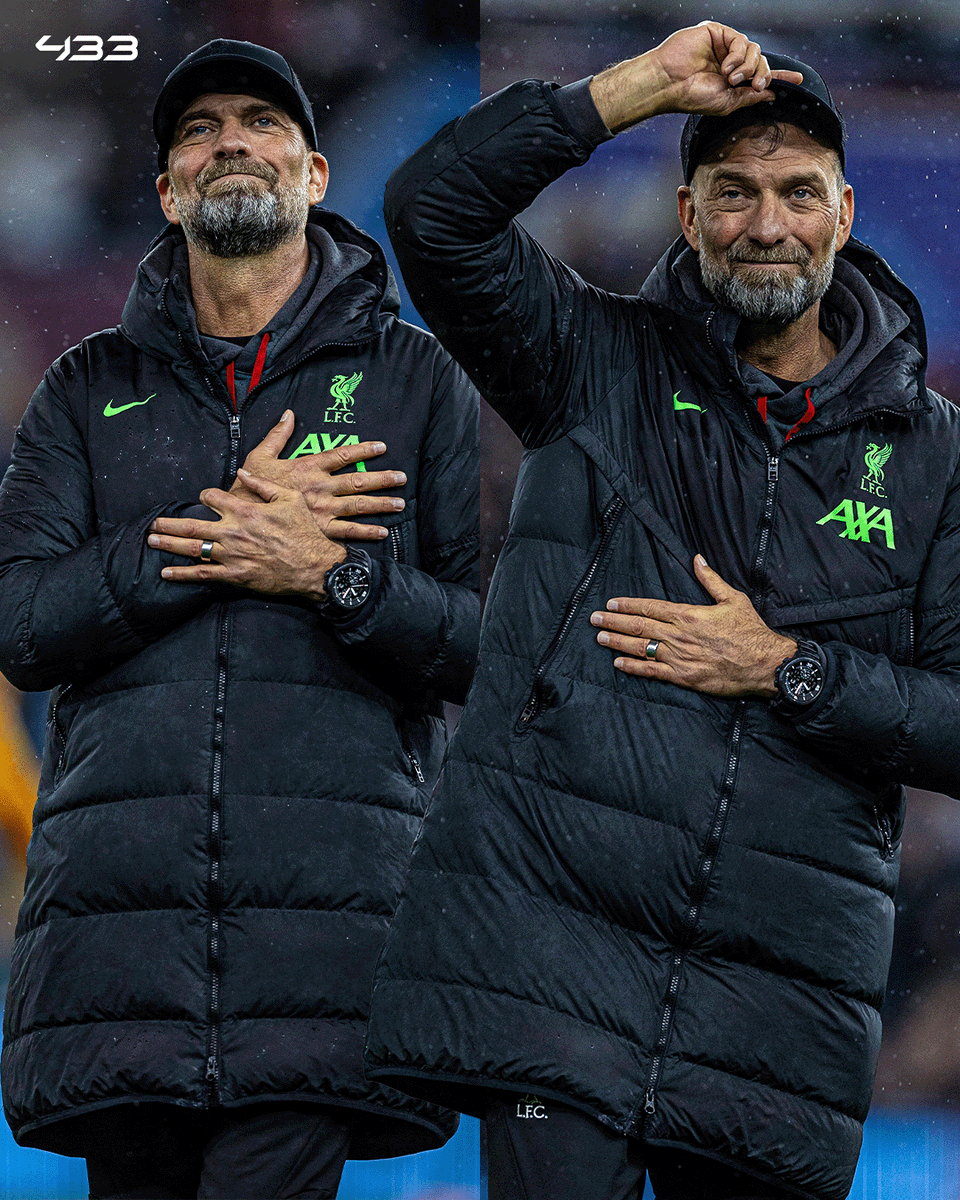 Jürgen Klopp got emotional after his 𝗹𝗮𝘀𝘁 𝗮𝘄𝗮𝘆 𝗴𝗮𝗺𝗲 with Liverpool 🥲