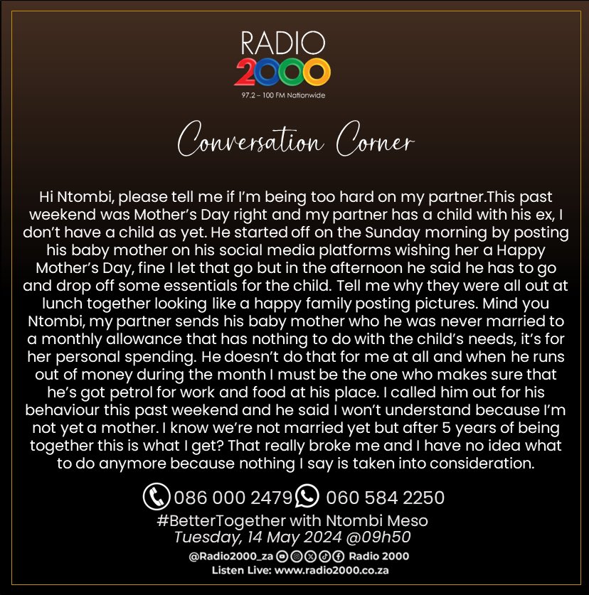 #ConversationCorner on #BetterTogether 

#Radio2000