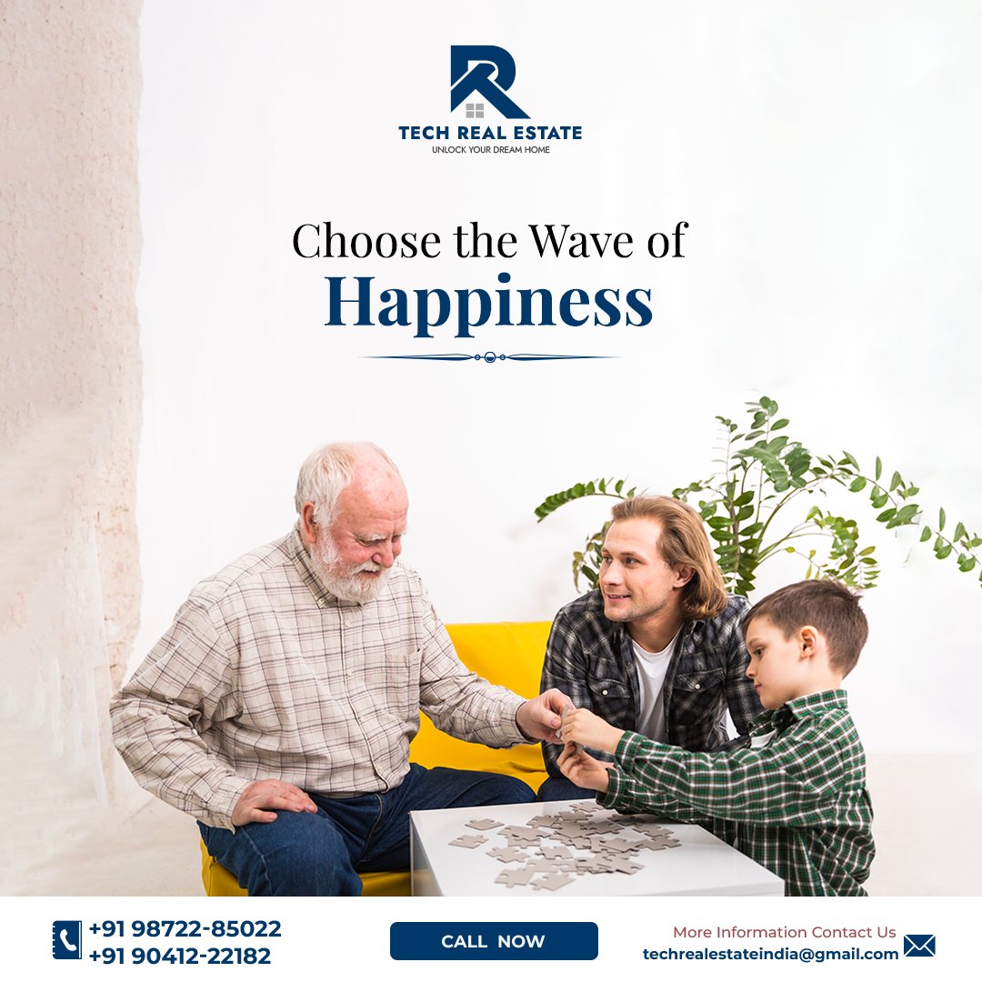 🌊Dive into happiness with 𝐓𝐞𝐜𝐡 𝐑𝐞𝐚𝐥 𝐄𝐬𝐭𝐚𝐭𝐞!

🏠 Let us help you find the perfect apartment that fills your heart with joy in the Tricity area. 

Follow @tech_realestate

#WaveOfHappiness #DreamHome #techrealestate #LuxuryLiving #TrendingNow