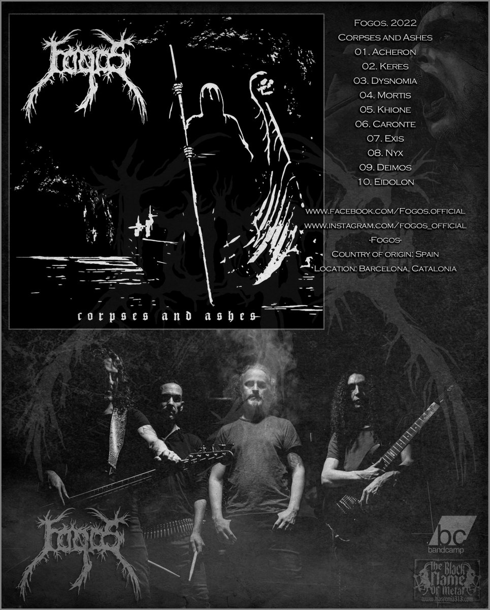 Fogos. 2022 / Corpses and Ashes
blasfemia313.blogspot.com/2024/05/fogos-…
#BlackMetal #BlackMetalRaw #BlackMetalBlasphemy #BlackMetalSatanism #blackdeathmetal #deathmetal #extrememetal #metal #metalmusic #BrutalDeathMetal #blasfemia313 #TheBlackFlameOfMetal