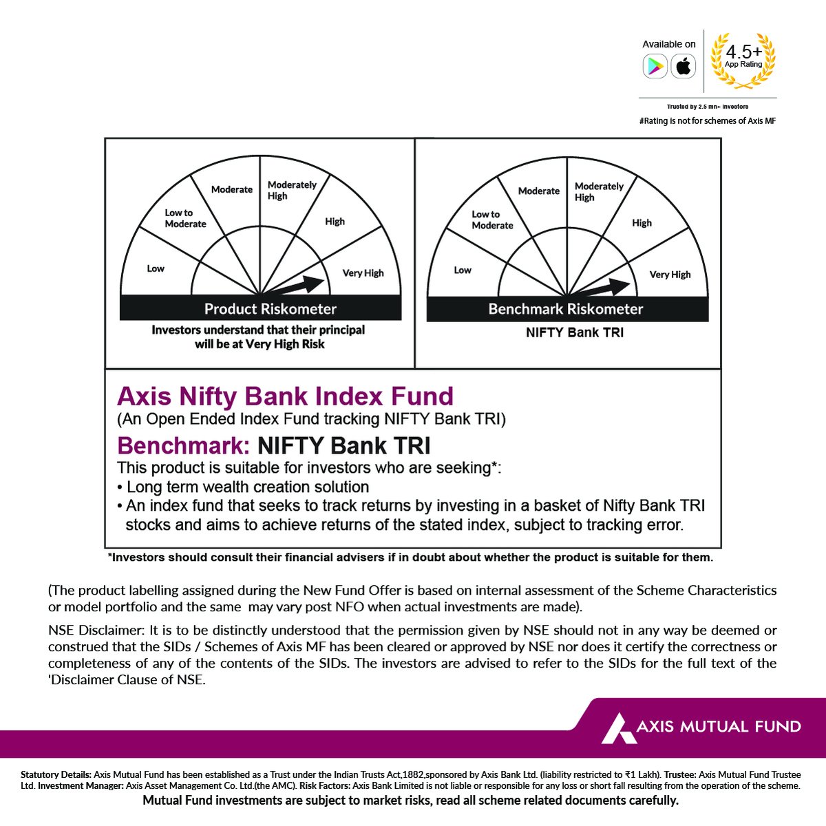 Join India's upward trajectory with Axis NIFTY Bank Index Fund! Invest in one of the fastest-growing economies in the world before it's too late. Only 3 days left to invest in the #NFO. Don't miss out on this opportunity! Invest now: zurl.co/okIX